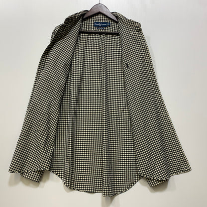 【中古品】【メンズ】 RALPH LAUREN ラルフローレン CLASSIC FIT GINGHAM CHECK L S SHIRT クラシック フィット ギンガムチェック ロングスリーブ シャツ 長袖 トップス 146-260728-ay-08-izu サイズ：L カラー：ブラック×ホワイト 万代Net店