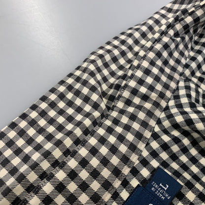 【中古品】【メンズ】 RALPH LAUREN ラルフローレン CLASSIC FIT GINGHAM CHECK L S SHIRT クラシック フィット ギンガムチェック ロングスリーブ シャツ 長袖 トップス 146-260728-ay-08-izu サイズ：L カラー：ブラック×ホワイト 万代Net店