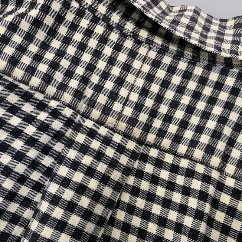 【中古品】【メンズ】 RALPH LAUREN ラルフローレン CLASSIC FIT GINGHAM CHECK L S SHIRT クラシック フィット ギンガムチェック ロングスリーブ シャツ 長袖 トップス 146-260728-ay-08-izu サイズ：L カラー：ブラック×ホワイト 万代Net店