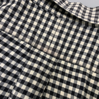 【中古品】【メンズ】 RALPH LAUREN ラルフローレン CLASSIC FIT GINGHAM CHECK L S SHIRT クラシック フィット ギンガムチェック ロングスリーブ シャツ 長袖 トップス 146-260728-ay-08-izu サイズ：L カラー：ブラック×ホワイト 万代Net店