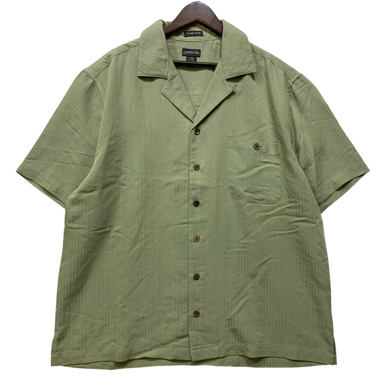 【中古品】【メンズ】 ST.JOHN'S BAY セントジョンズベイ RAYON SS SHIRT レーヨン ショートスリーブ シャツ トップス 146-260715-kh-05-izu サイズ：L カラー：ライトグリーン 万代Net店