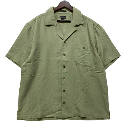 【中古品】【メンズ】 ST.JOHN'S BAY セントジョンズベイ RAYON SS SHIRT レーヨン ショートスリーブ シャツ トップス 146-260715-kh-05-izu サイズ：L カラー：ライトグリーン 万代Net店
