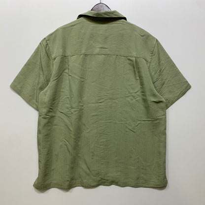 【中古品】【メンズ】 ST.JOHN'S BAY セントジョンズベイ RAYON SS SHIRT レーヨン ショートスリーブ シャツ トップス 146-260715-kh-05-izu サイズ：L カラー：ライトグリーン 万代Net店