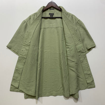 【中古品】【メンズ】 ST.JOHN'S BAY セントジョンズベイ RAYON SS SHIRT レーヨン ショートスリーブ シャツ トップス 146-260715-kh-05-izu サイズ：L カラー：ライトグリーン 万代Net店
