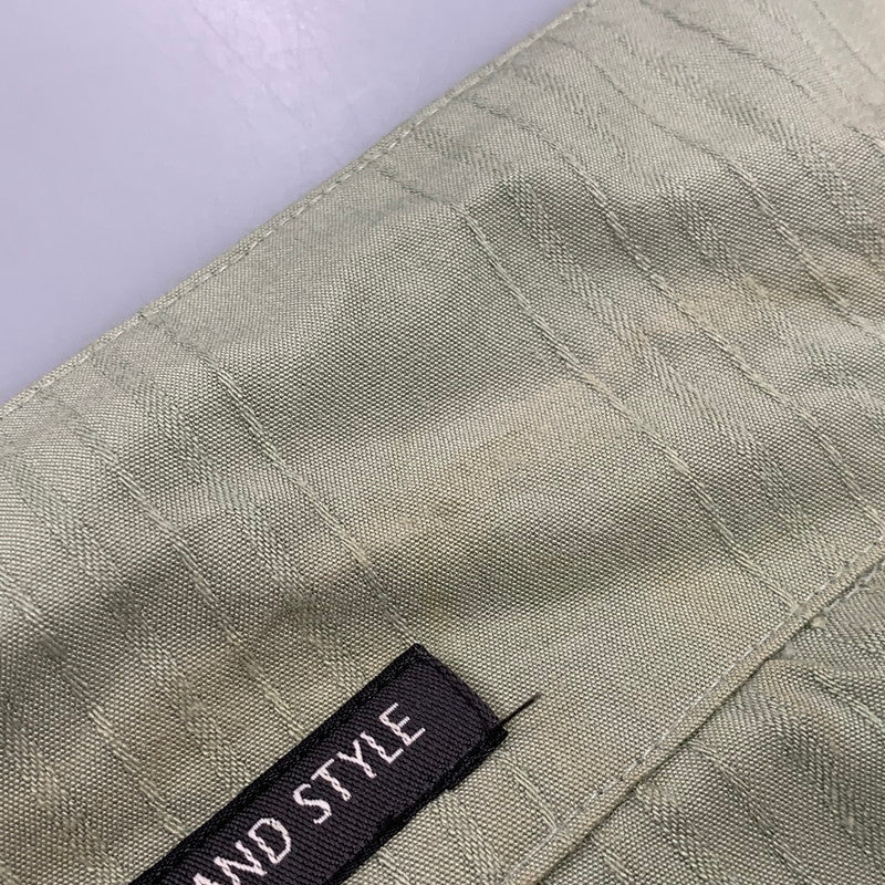 【中古品】【メンズ】 ST.JOHN'S BAY セントジョンズベイ RAYON SS SHIRT レーヨン ショートスリーブ シャツ トップス 146-260715-kh-05-izu サイズ：L カラー：ライトグリーン 万代Net店