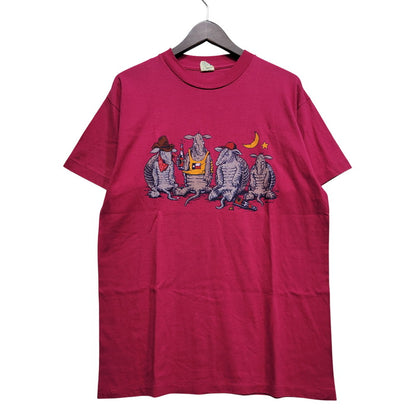 【中古品】【メンズ】 MILLER ミラー ARMADILLO S/S TEE アルマジロ ショートスリーブ Tシャツ 半袖 c82 USA製 146-260715-as-14-izu サイズ：XL カラー：ピンク 万代Net店