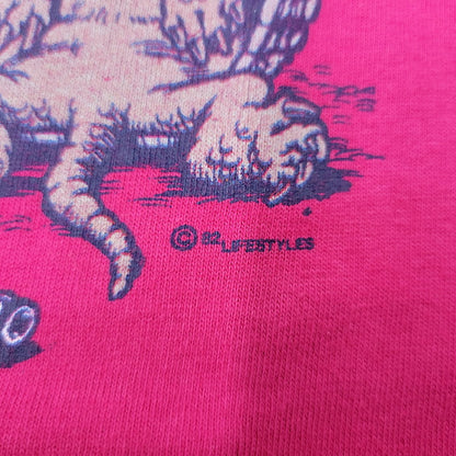 【中古品】【メンズ】 MILLER ミラー ARMADILLO S/S TEE アルマジロ ショートスリーブ Tシャツ 半袖 c82 USA製 146-260715-as-14-izu サイズ：XL カラー：ピンク 万代Net店
