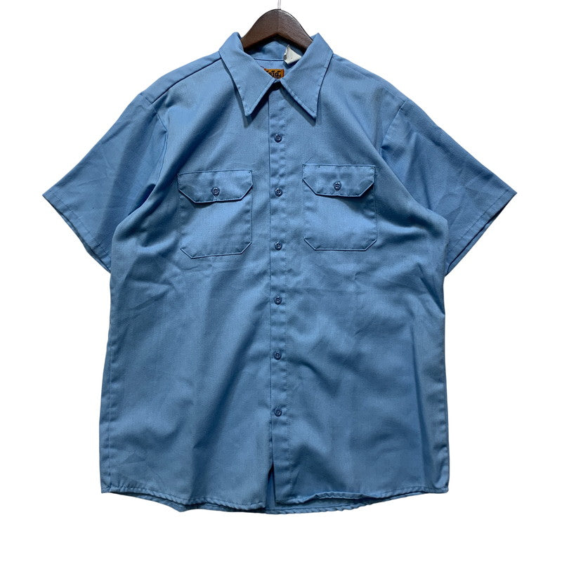 【中古品】【メンズ】 BIG BEN BY WRANGLER ビッグベン バイ ラングラー USA製 SS WORK SHIRT ショートスリーブ ワーク シャツ トップス 146-260715-kh-01-izu サイズ：L カラー：ライトブルー 万代Net店