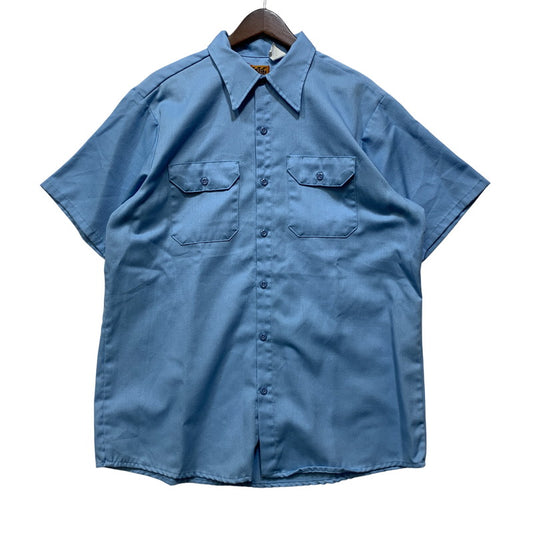【中古品】【メンズ】 BIG BEN BY WRANGLER ビッグベン バイ ラングラー USA製 SS WORK SHIRT ショートスリーブ ワーク シャツ トップス 146-260715-kh-01-izu サイズ：L カラー：ライトブルー 万代Net店