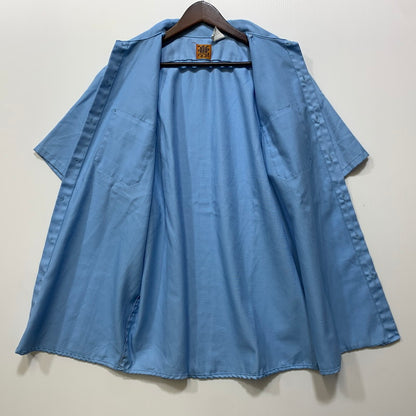 【中古品】【メンズ】 BIG BEN BY WRANGLER ビッグベン バイ ラングラー USA製 SS WORK SHIRT ショートスリーブ ワーク シャツ トップス 146-260715-kh-01-izu サイズ：L カラー：ライトブルー 万代Net店