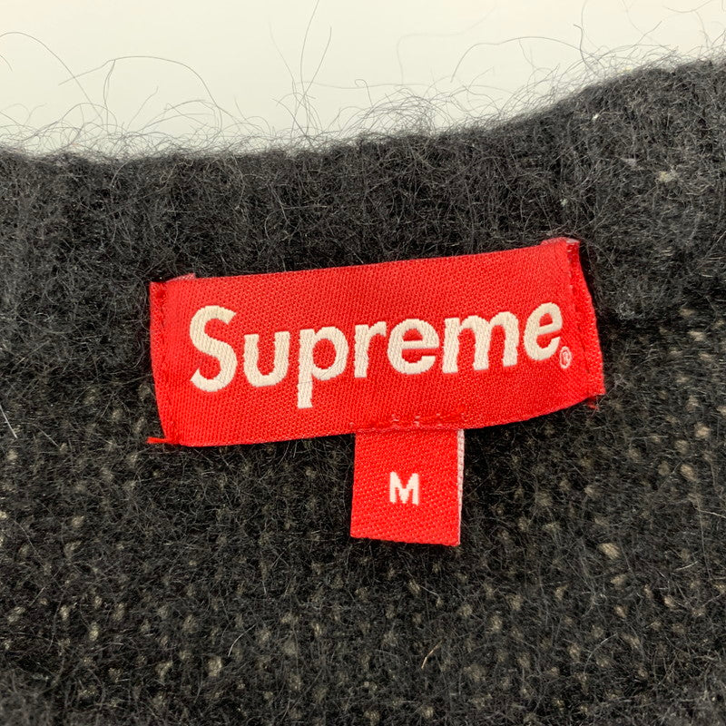 【中古品】【メンズ】 SUPREME シュプリーム BRUSHED MOHAIR SWEATER ブラッシュド モヘア セーター トップス 長袖 149-260711-cs-09-izu サイズ：M カラー：ブラック 万代Net店