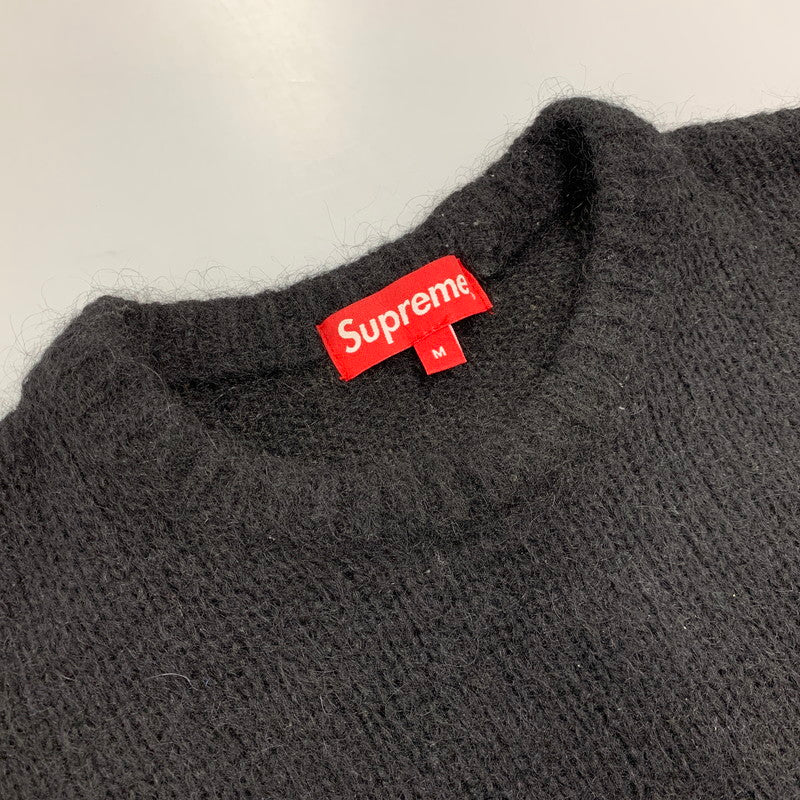 【中古品】【メンズ】 SUPREME シュプリーム BRUSHED MOHAIR SWEATER ブラッシュド モヘア セーター トップス 長袖 149-260711-cs-09-izu サイズ：M カラー：ブラック 万代Net店