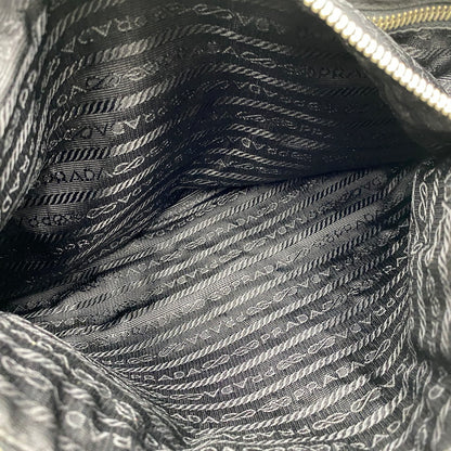 【現状渡し品】【メンズ/レディース】 PRADA プラダ TESSUTO PLATE HAND BAG テスート プレート ハンドバッグ カバン 鞄 180-260711-as-03-izu カラー：ブラック 万代Net店