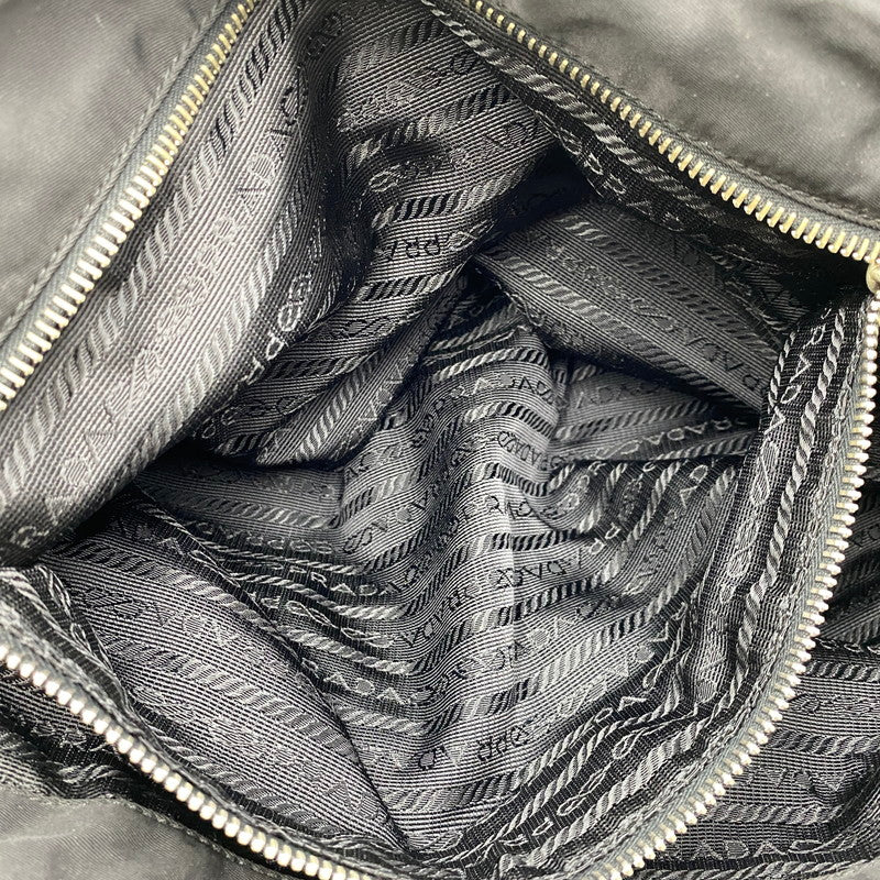 【現状渡し品】【メンズ/レディース】 PRADA プラダ TESSUTO PLATE HAND BAG テスート プレート ハンドバッグ カバン 鞄 180-260711-as-03-izu カラー：ブラック 万代Net店