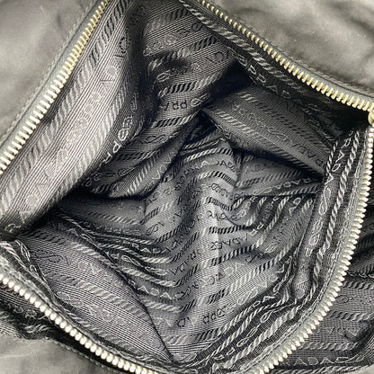 【現状渡し品】【メンズ/レディース】 PRADA プラダ TESSUTO PLATE HAND BAG テスート プレート ハンドバッグ カバン 鞄 180-260711-as-03-izu カラー：ブラック 万代Net店