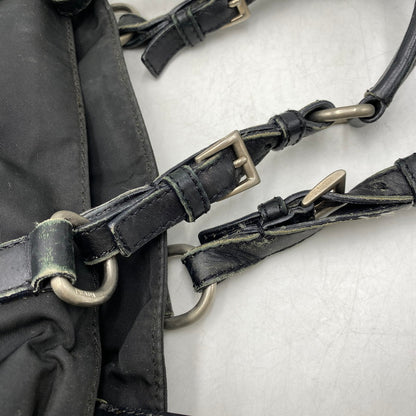 【現状渡し品】【メンズ/レディース】 PRADA プラダ TESSUTO PLATE HAND BAG テスート プレート ハンドバッグ カバン 鞄 180-260711-as-03-izu カラー：ブラック 万代Net店
