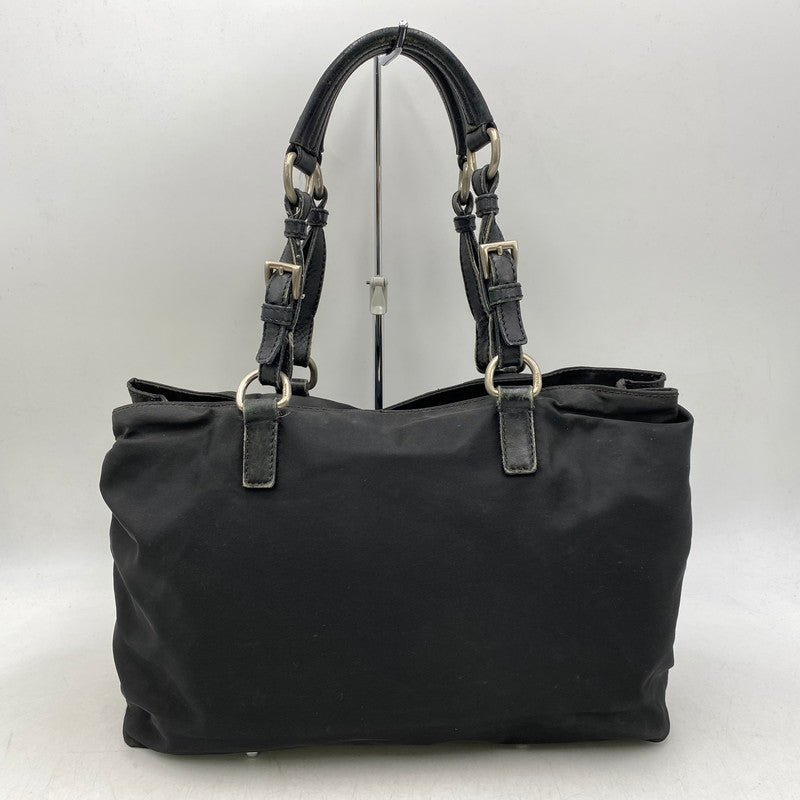 【現状渡し品】【メンズ/レディース】 PRADA プラダ TESSUTO PLATE HAND BAG テスート プレート ハンドバッグ カバン 鞄 180-260711-as-03-izu カラー：ブラック 万代Net店