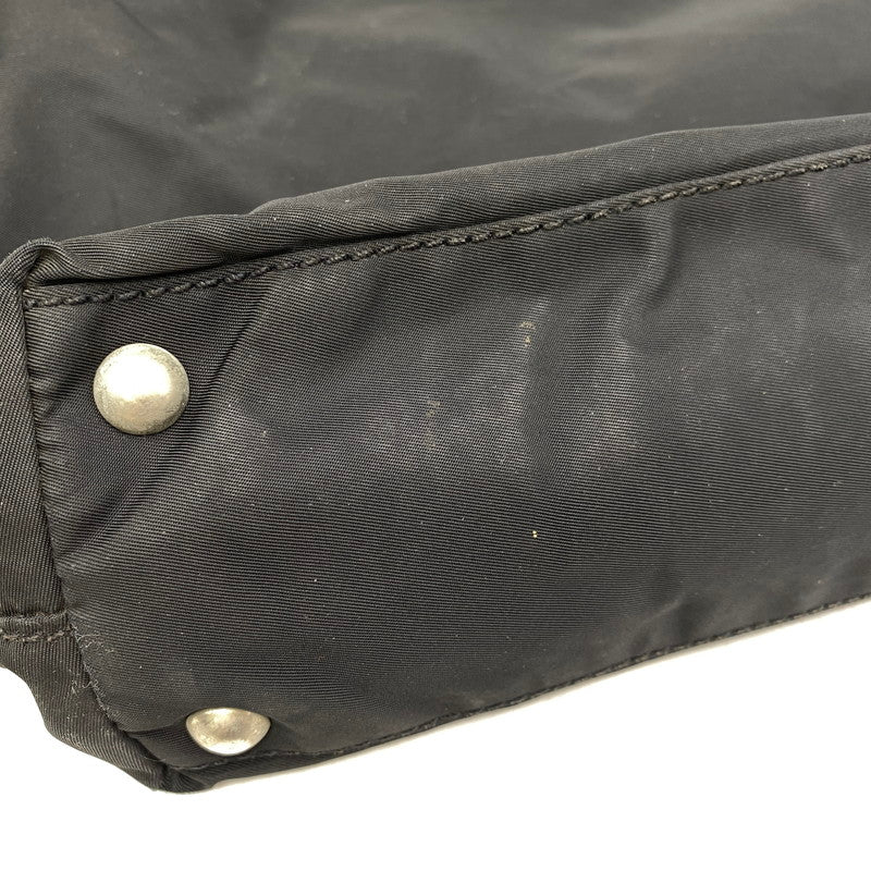【現状渡し品】【メンズ/レディース】 PRADA プラダ TESSUTO PLATE HAND BAG テスート プレート ハンドバッグ カバン 鞄 180-260711-as-03-izu カラー：ブラック 万代Net店