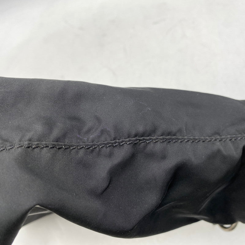 【現状渡し品】【メンズ/レディース】 PRADA プラダ TESSUTO PLATE HAND BAG テスート プレート ハンドバッグ カバン 鞄 180-260711-as-03-izu カラー：ブラック 万代Net店