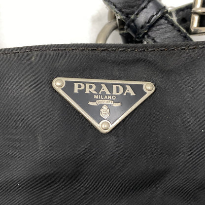 【現状渡し品】【メンズ/レディース】 PRADA プラダ TESSUTO PLATE HAND BAG テスート プレート ハンドバッグ カバン 鞄 180-260711-as-03-izu カラー：ブラック 万代Net店
