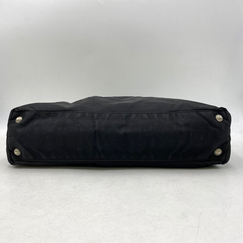 【現状渡し品】【メンズ/レディース】 PRADA プラダ TESSUTO PLATE HAND BAG テスート プレート ハンドバッグ カバン 鞄 180-260711-as-03-izu カラー：ブラック 万代Net店