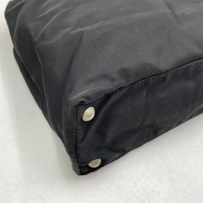 【現状渡し品】【メンズ/レディース】 PRADA プラダ TESSUTO PLATE HAND BAG テスート プレート ハンドバッグ カバン 鞄 180-260711-as-03-izu カラー：ブラック 万代Net店