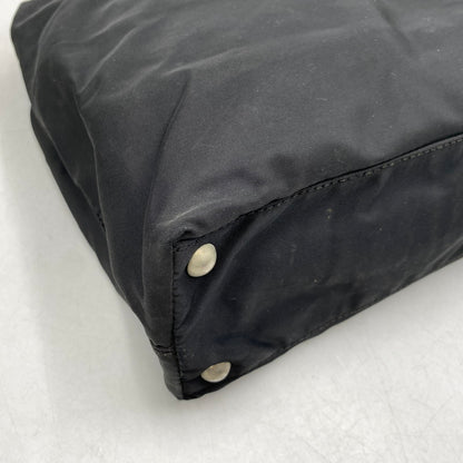 【現状渡し品】【メンズ/レディース】 PRADA プラダ TESSUTO PLATE HAND BAG テスート プレート ハンドバッグ カバン 鞄 180-260711-as-03-izu カラー：ブラック 万代Net店