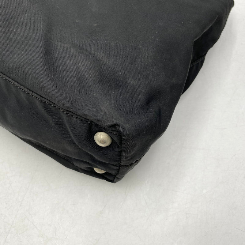 【現状渡し品】【メンズ/レディース】 PRADA プラダ TESSUTO PLATE HAND BAG テスート プレート ハンドバッグ カバン 鞄 180-260711-as-03-izu カラー：ブラック 万代Net店