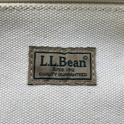 【現状渡し品】【メンズ/レディース】 L.L.Bean エルエルビーン SHOULDER STRAP TOTE MEDIUM 282343 ショルダー ストラップ トート ミディアム バッグ カバン 鞄 188-260715-as-22-izu カラー：アイボリー×ネイビー 万代Net店