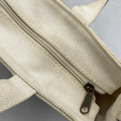 【現状渡し品】【メンズ/レディース】 L.L.Bean エルエルビーン SHOULDER STRAP TOTE MEDIUM 282343 ショルダー ストラップ トート ミディアム バッグ カバン 鞄 188-260715-as-22-izu カラー：アイボリー×ネイビー 万代Net店
