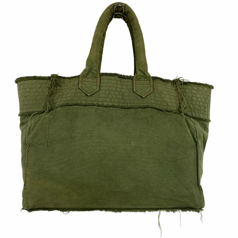 【中古品】【メンズ/レディース】 tricot COMME des GARCONS トリココムデギャルソン CANVAS HAND TOTE BAG TO-K206 キャンバス ハンド トートバッグ カバン 鞄 188-260711-as-13-izu カラー：カーキ系 万代Net店