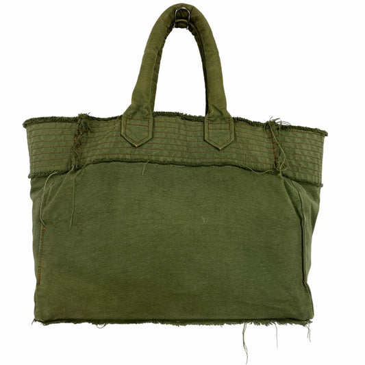 【中古品】【メンズ/レディース】 tricot COMME des GARCONS トリココムデギャルソン CANVAS HAND TOTE BAG TO-K206 キャンバス ハンド トートバッグ カバン 鞄 188-260711-as-13-izu カラー：カーキ系 万代Net店