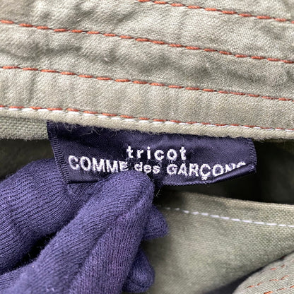 【中古品】【メンズ/レディース】 tricot COMME des GARCONS トリココムデギャルソン CANVAS HAND TOTE BAG TO-K206 キャンバス ハンド トートバッグ カバン 鞄 188-260711-as-13-izu カラー：カーキ系 万代Net店