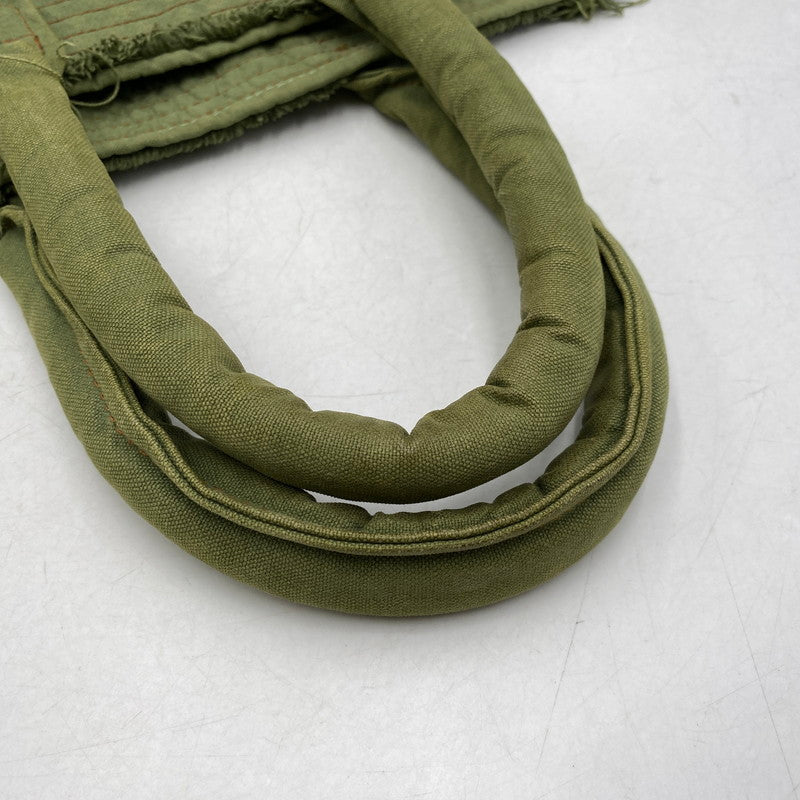 【中古品】【メンズ/レディース】 tricot COMME des GARCONS トリココムデギャルソン CANVAS HAND TOTE BAG TO-K206 キャンバス ハンド トートバッグ カバン 鞄 188-260711-as-13-izu カラー：カーキ系 万代Net店