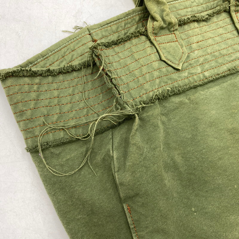 【中古品】【メンズ/レディース】 tricot COMME des GARCONS トリココムデギャルソン CANVAS HAND TOTE BAG TO-K206 キャンバス ハンド トートバッグ カバン 鞄 188-260711-as-13-izu カラー：カーキ系 万代Net店