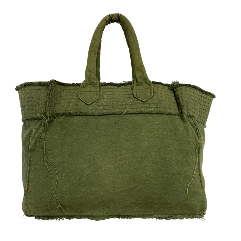 【中古品】【メンズ/レディース】 tricot COMME des GARCONS トリココムデギャルソン CANVAS HAND TOTE BAG TO-K206 キャンバス ハンド トートバッグ カバン 鞄 188-260711-as-13-izu カラー：カーキ系 万代Net店