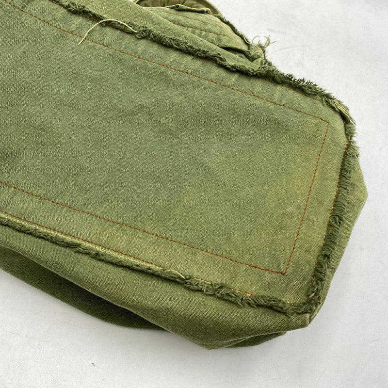 【中古品】【メンズ/レディース】 tricot COMME des GARCONS トリココムデギャルソン CANVAS HAND TOTE BAG TO-K206 キャンバス ハンド トートバッグ カバン 鞄 188-260711-as-13-izu カラー：カーキ系 万代Net店