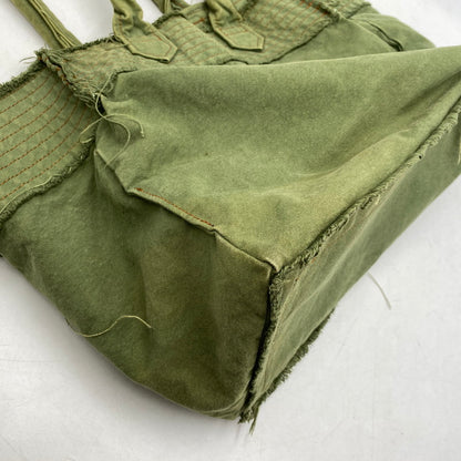 【中古品】【メンズ/レディース】 tricot COMME des GARCONS トリココムデギャルソン CANVAS HAND TOTE BAG TO-K206 キャンバス ハンド トートバッグ カバン 鞄 188-260711-as-13-izu カラー：カーキ系 万代Net店