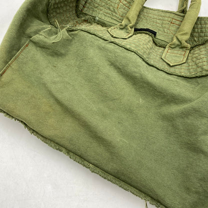 【中古品】【メンズ/レディース】 tricot COMME des GARCONS トリココムデギャルソン CANVAS HAND TOTE BAG TO-K206 キャンバス ハンド トートバッグ カバン 鞄 188-260711-as-13-izu カラー：カーキ系 万代Net店