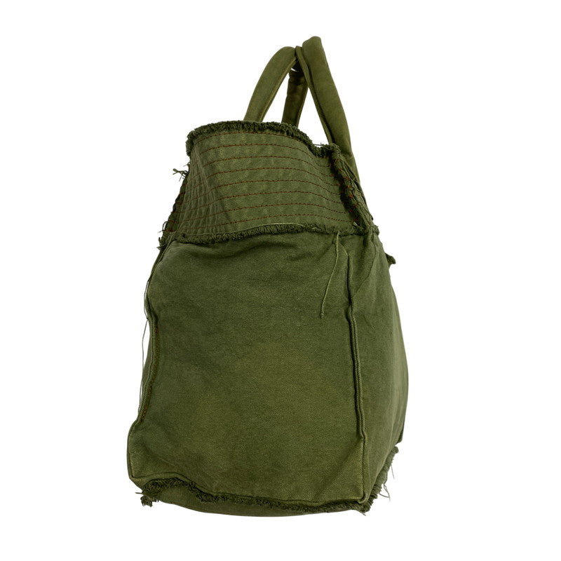【中古品】【メンズ/レディース】 tricot COMME des GARCONS トリココムデギャルソン CANVAS HAND TOTE BAG TO-K206 キャンバス ハンド トートバッグ カバン 鞄 188-260711-as-13-izu カラー：カーキ系 万代Net店