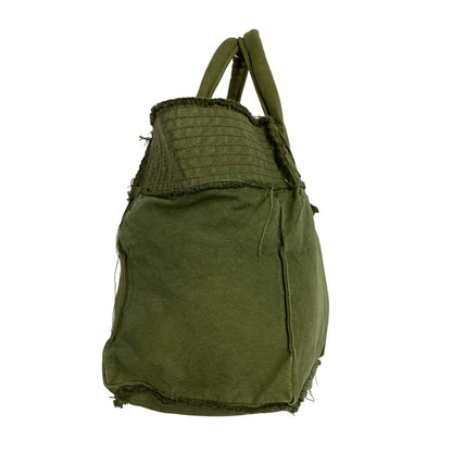【中古品】【メンズ/レディース】 tricot COMME des GARCONS トリココムデギャルソン CANVAS HAND TOTE BAG TO-K206 キャンバス ハンド トートバッグ カバン 鞄 188-260711-as-13-izu カラー：カーキ系 万代Net店