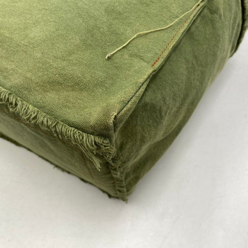 【中古品】【メンズ/レディース】 tricot COMME des GARCONS トリココムデギャルソン CANVAS HAND TOTE BAG TO-K206 キャンバス ハンド トートバッグ カバン 鞄 188-260711-as-13-izu カラー：カーキ系 万代Net店