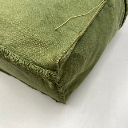 【中古品】【メンズ/レディース】 tricot COMME des GARCONS トリココムデギャルソン CANVAS HAND TOTE BAG TO-K206 キャンバス ハンド トートバッグ カバン 鞄 188-260711-as-13-izu カラー：カーキ系 万代Net店