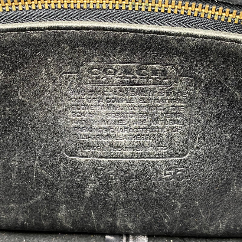 【現状渡し品】【メンズ/レディース】 OLD COACH オールドコーチ TURN LOCK LEATHER SHOULDER BAG 0674 150 ターンロック レザー ショルダーバッグ カバン 鞄 180-260711-as-04-izu カラー：ブラック 万代Net店