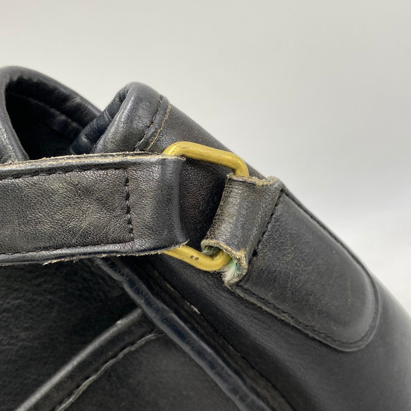 【現状渡し品】【メンズ/レディース】 OLD COACH オールドコーチ TURN LOCK LEATHER SHOULDER BAG 0674 150 ターンロック レザー ショルダーバッグ カバン 鞄 180-260711-as-04-izu カラー：ブラック 万代Net店