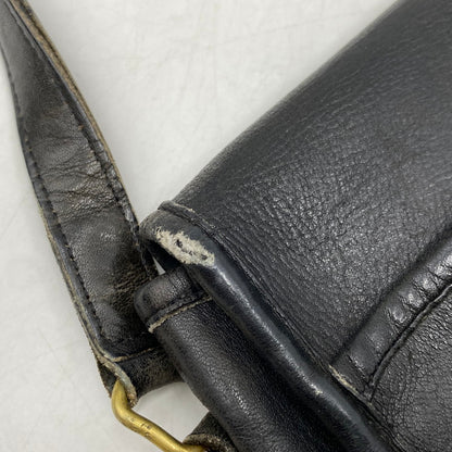 【現状渡し品】【メンズ/レディース】 OLD COACH オールドコーチ TURN LOCK LEATHER SHOULDER BAG 0674 150 ターンロック レザー ショルダーバッグ カバン 鞄 180-260711-as-04-izu カラー：ブラック 万代Net店