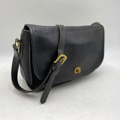 【現状渡し品】【メンズ/レディース】 OLD COACH オールドコーチ TURN LOCK LEATHER SHOULDER BAG 0674 150 ターンロック レザー ショルダーバッグ カバン 鞄 180-260711-as-04-izu カラー：ブラック 万代Net店