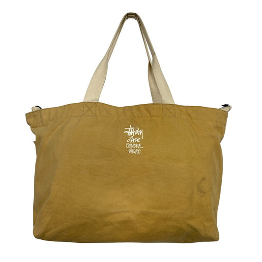 【現状渡し品】【メンズ/レディース】 STUSSY LIVIN GENERAL STORE ステューシーリビンジェネラルストア × BLK PINE WORKSHOP ブラックパインワークショップ GS TRAVEL UTILITY TOTE VER.2 トートバッグ 188-260711-as-01-izu カラー：ベージュ系 万代Net店