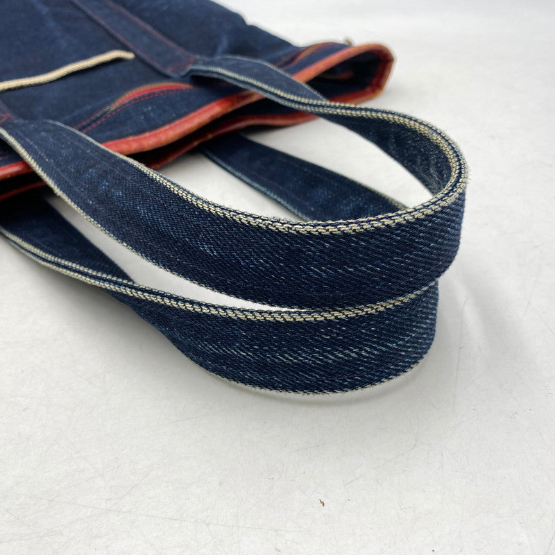【中古品】【メンズ/レディース】 革蛸 DENIM TOTE BAG デニム トートバッグ カバン 鞄 188-260715-as-21-izu カラー：インディゴ 万代Net店