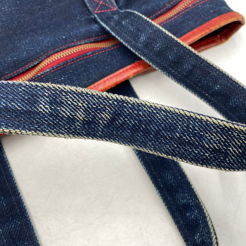 【中古品】【メンズ/レディース】 革蛸 DENIM TOTE BAG デニム トートバッグ カバン 鞄 188-260715-as-21-izu カラー：インディゴ 万代Net店